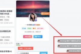 修复版Zibll子比主题增强插件v1.3.1网站右下角滚动显示用户购买记录信息弹幕 WordPress插件
